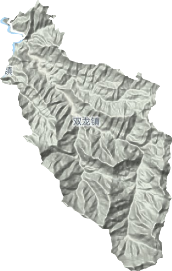 雙龍鎮(zhèn)地形圖