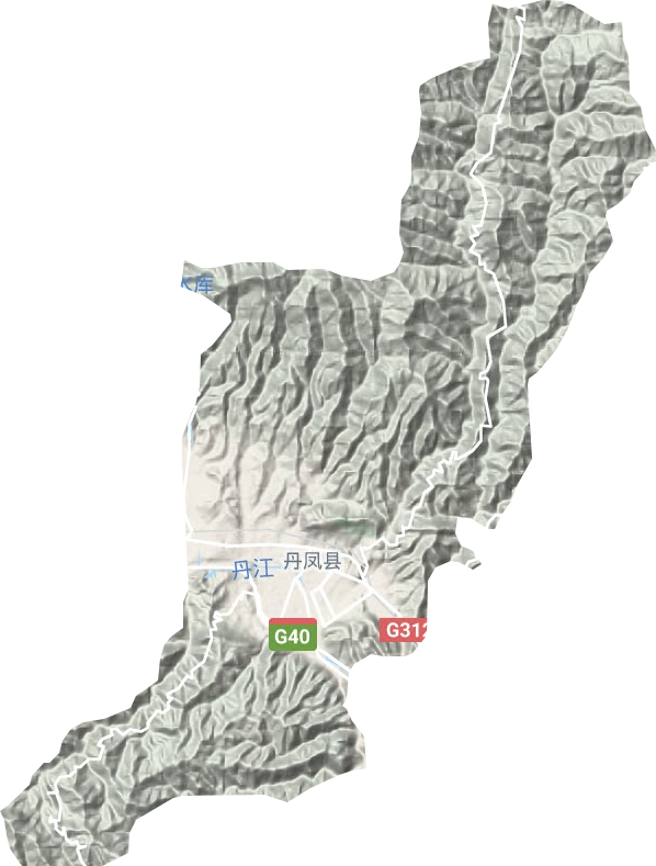 涌峪鄉地形圖