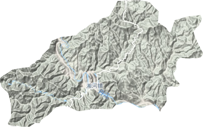 湘河鎮地形圖