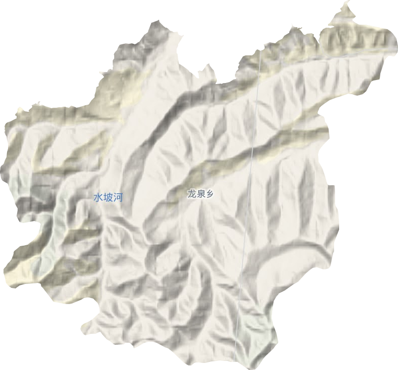 龍泉鄉地形圖
