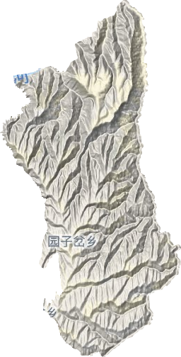 園子岔鄉地形圖