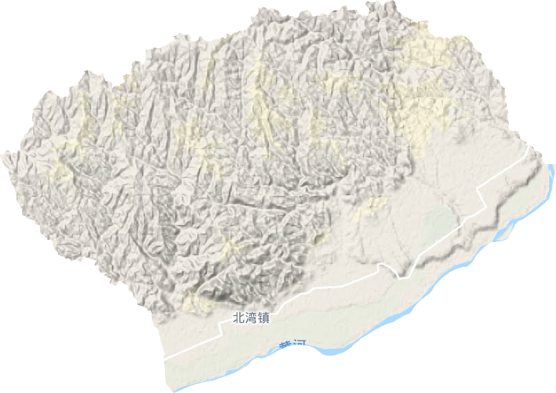 北灣鎮(zhèn)地形圖
