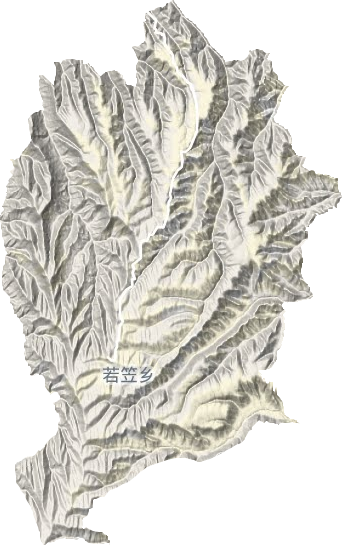 若笠鄉地形圖
