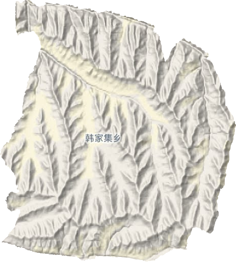 韓家集鄉(xiāng)地形圖