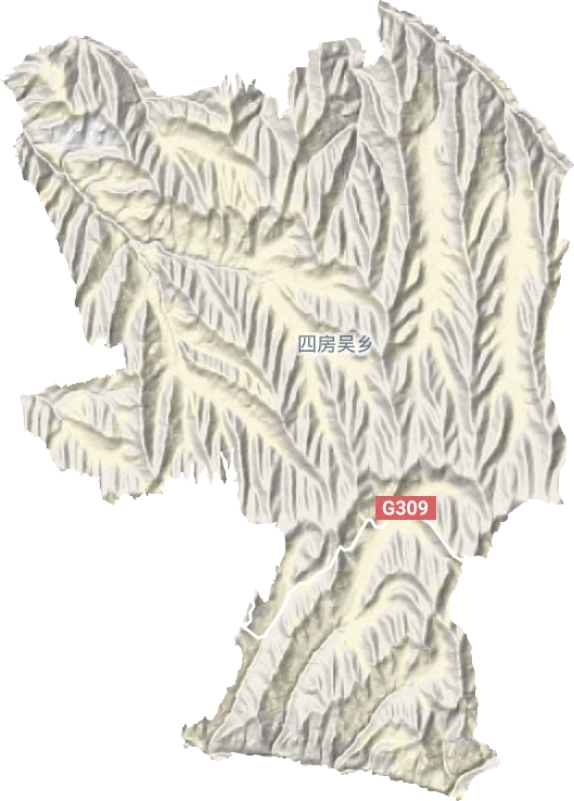 四房吳鄉(xiāng)地形圖
