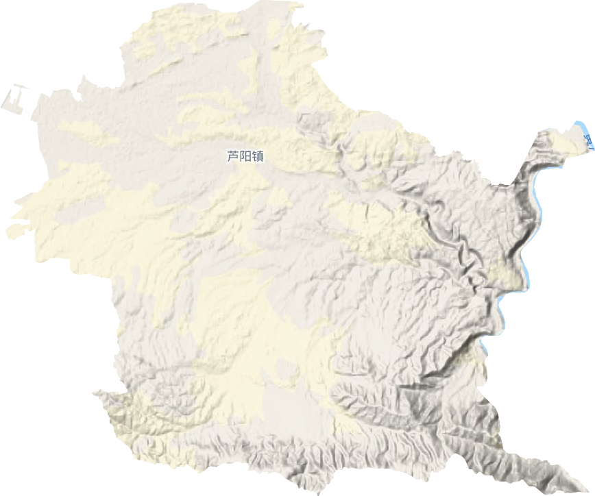 蘆陽鎮(zhèn)地形圖