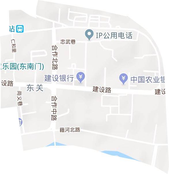 東關(guān)街道地形圖