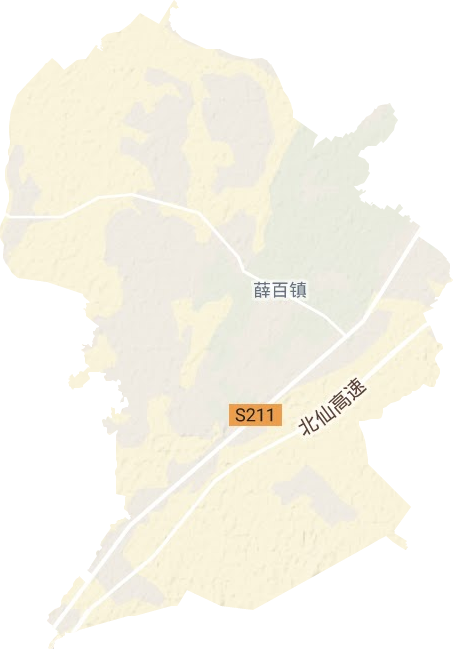 薛百鄉(xiāng)地形圖