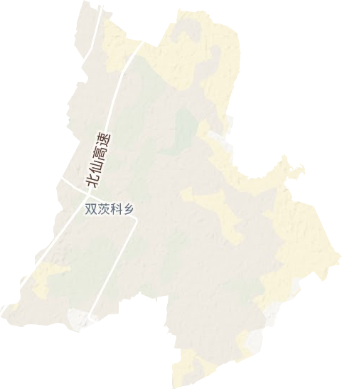 雙茨科鄉地形圖