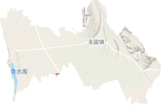 永固鎮(zhèn)地形圖