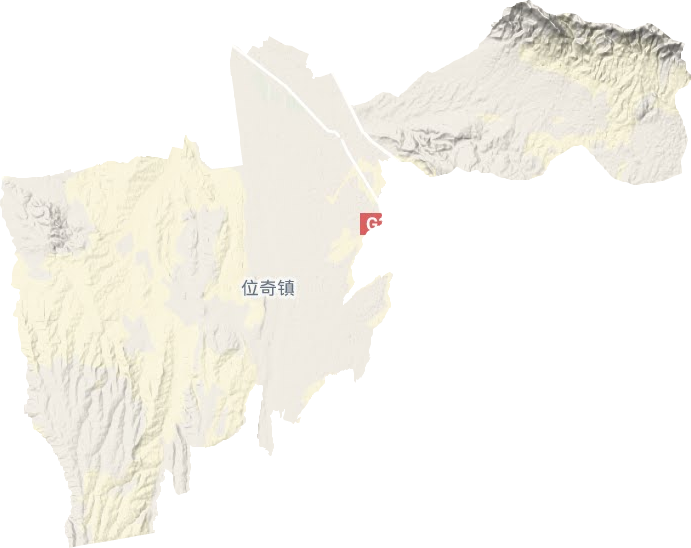 位奇鎮(zhèn)地形圖