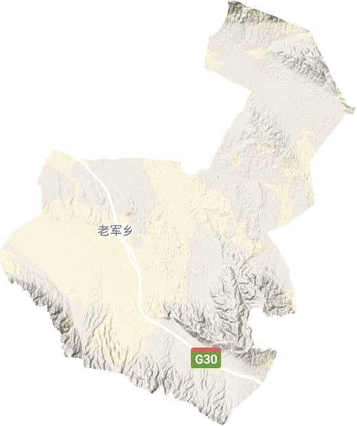 老軍鄉地形圖