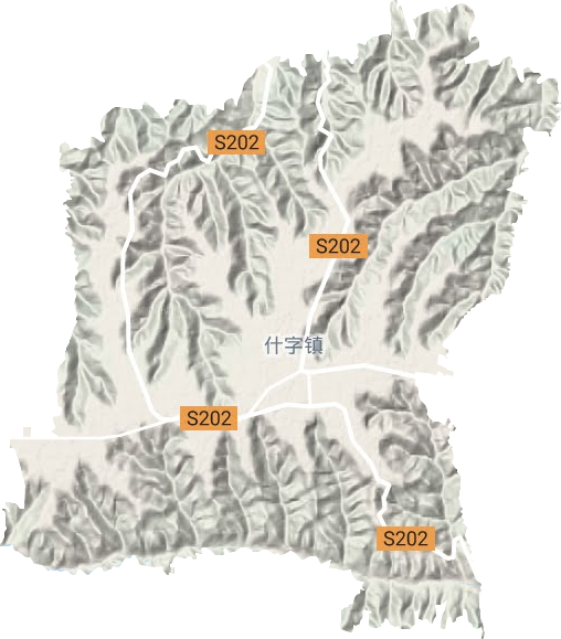 什字鎮(zhèn)地形圖