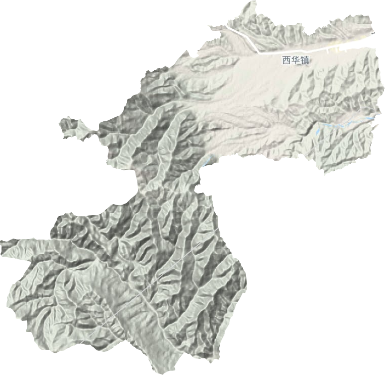 西華鎮地形圖