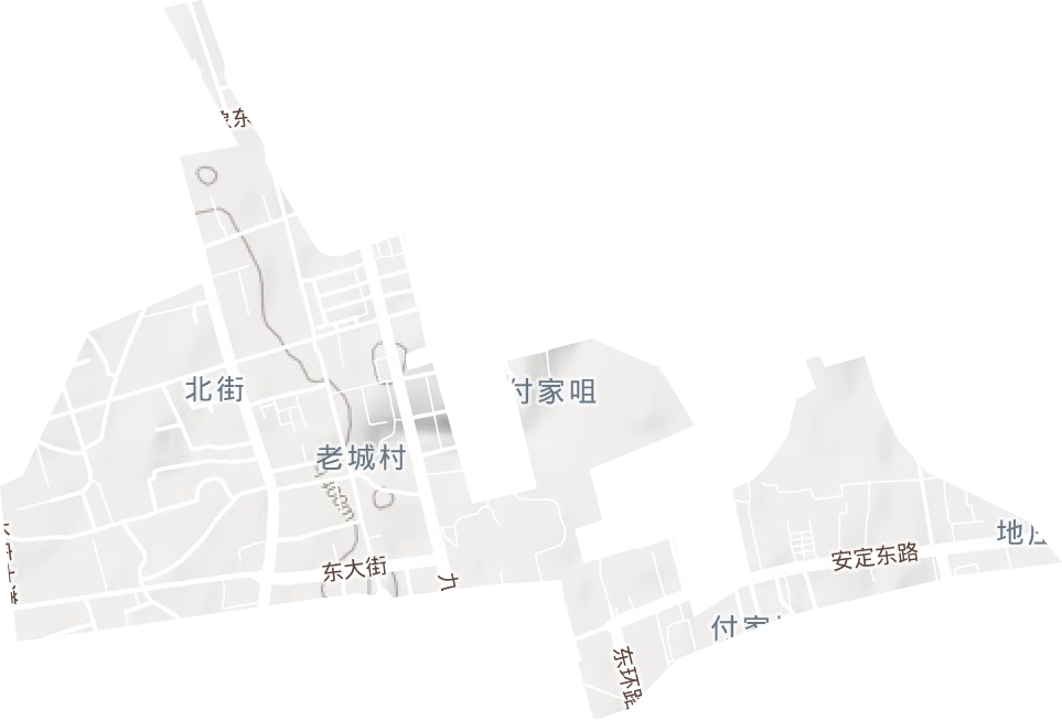 北街辦事處地形圖
