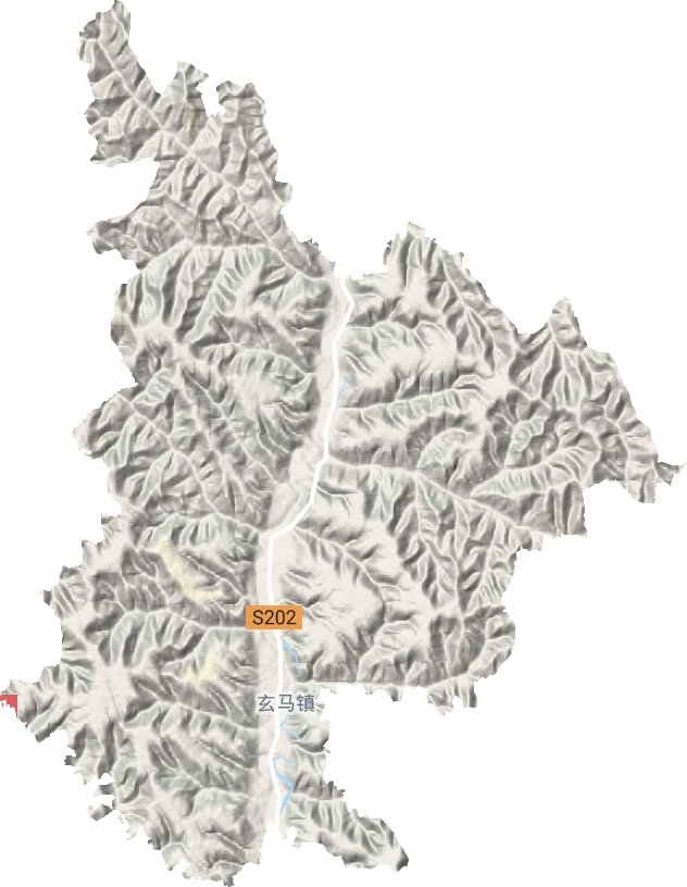 玄馬鎮(zhèn)地形圖