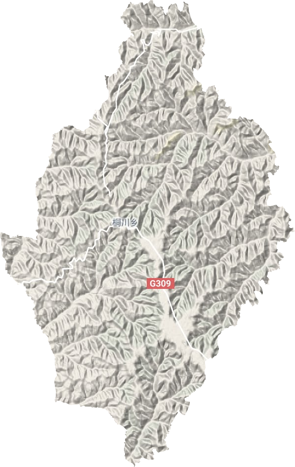 桐川鄉(xiāng)地形圖
