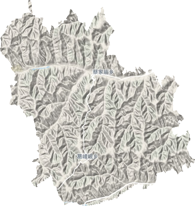 蔡家廟鄉地形圖