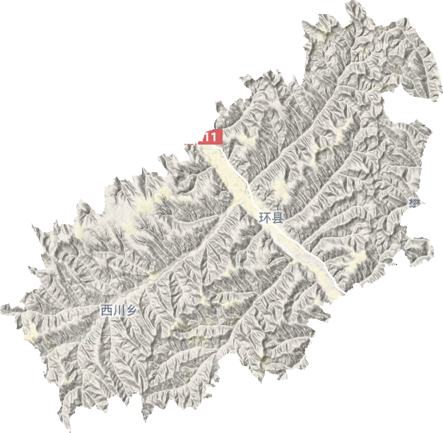 環(huán)城鎮(zhèn)地形圖