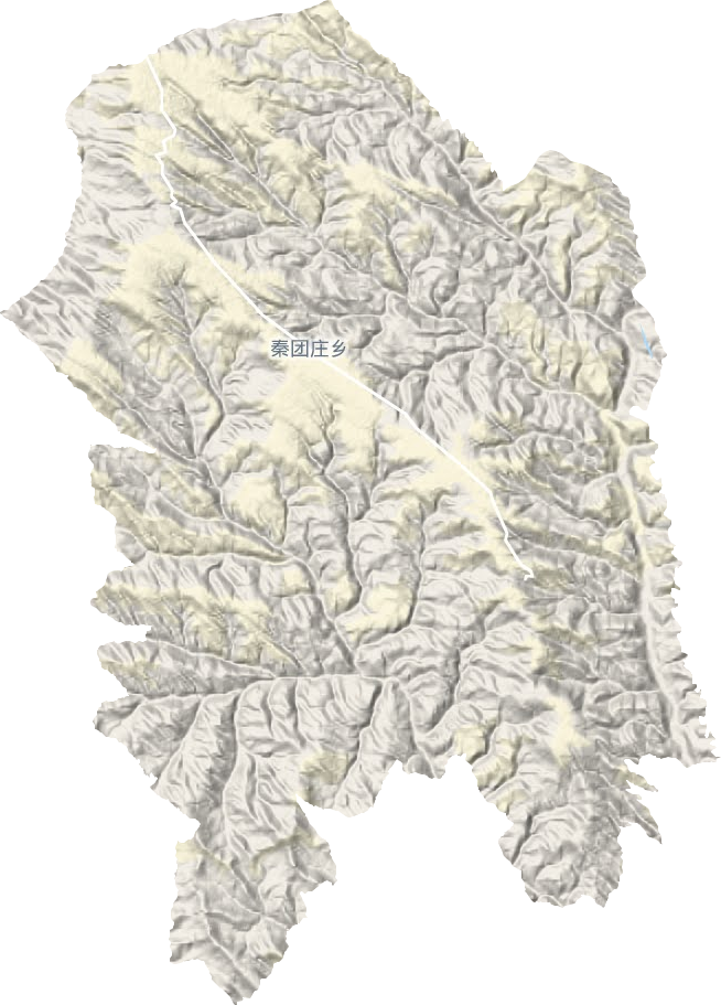 秦團(tuán)莊鄉(xiāng)地形圖