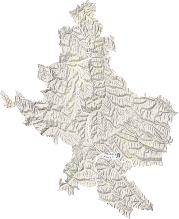 毛井鄉地形圖