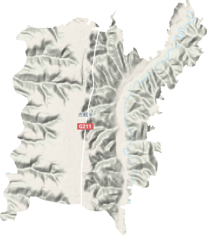 吉峴鄉(xiāng)地形圖