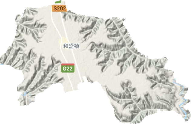 和盛鎮地形圖