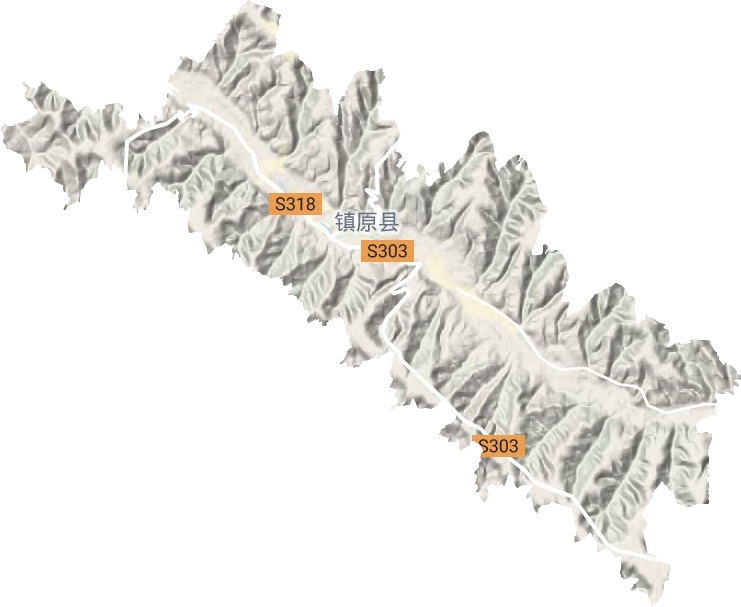 城關鎮地形圖