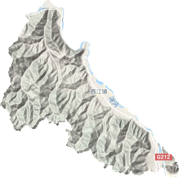 西江鎮地形圖