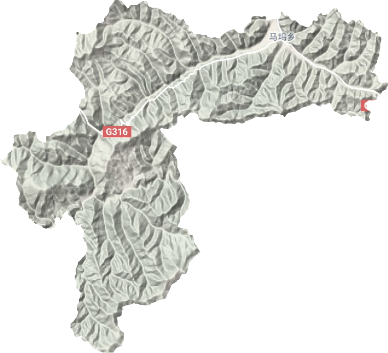 馬塢鄉(xiāng)地形圖