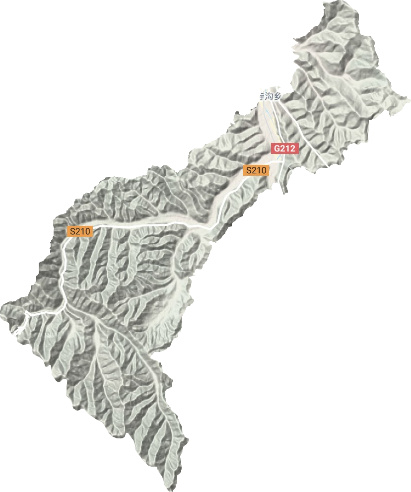 寺溝鄉(xiāng)地形圖