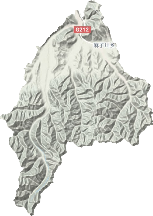 麻子川鄉地形圖