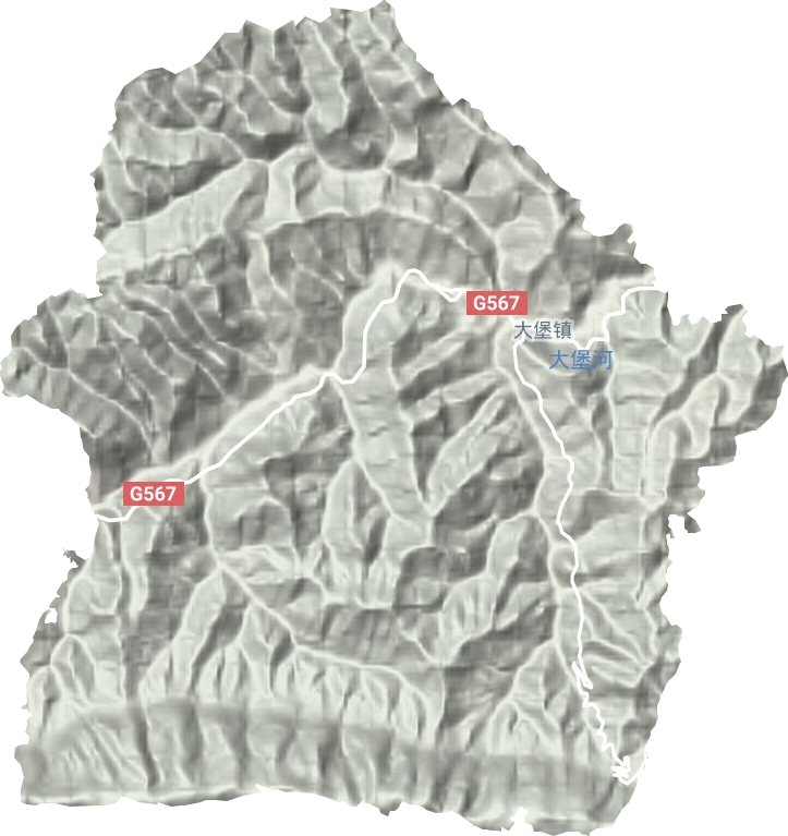 大堡鎮地形圖