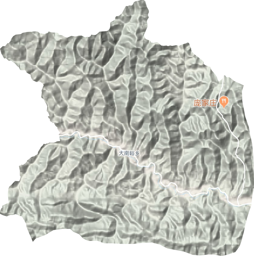 大南峪鄉(xiāng)地形圖