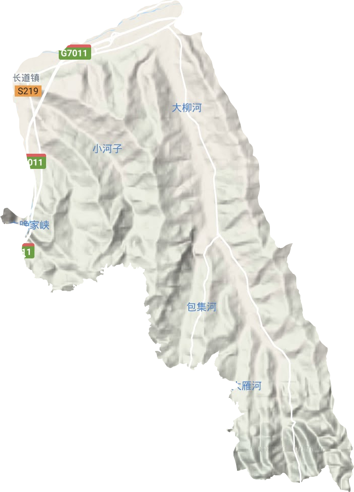 長道鎮地形圖