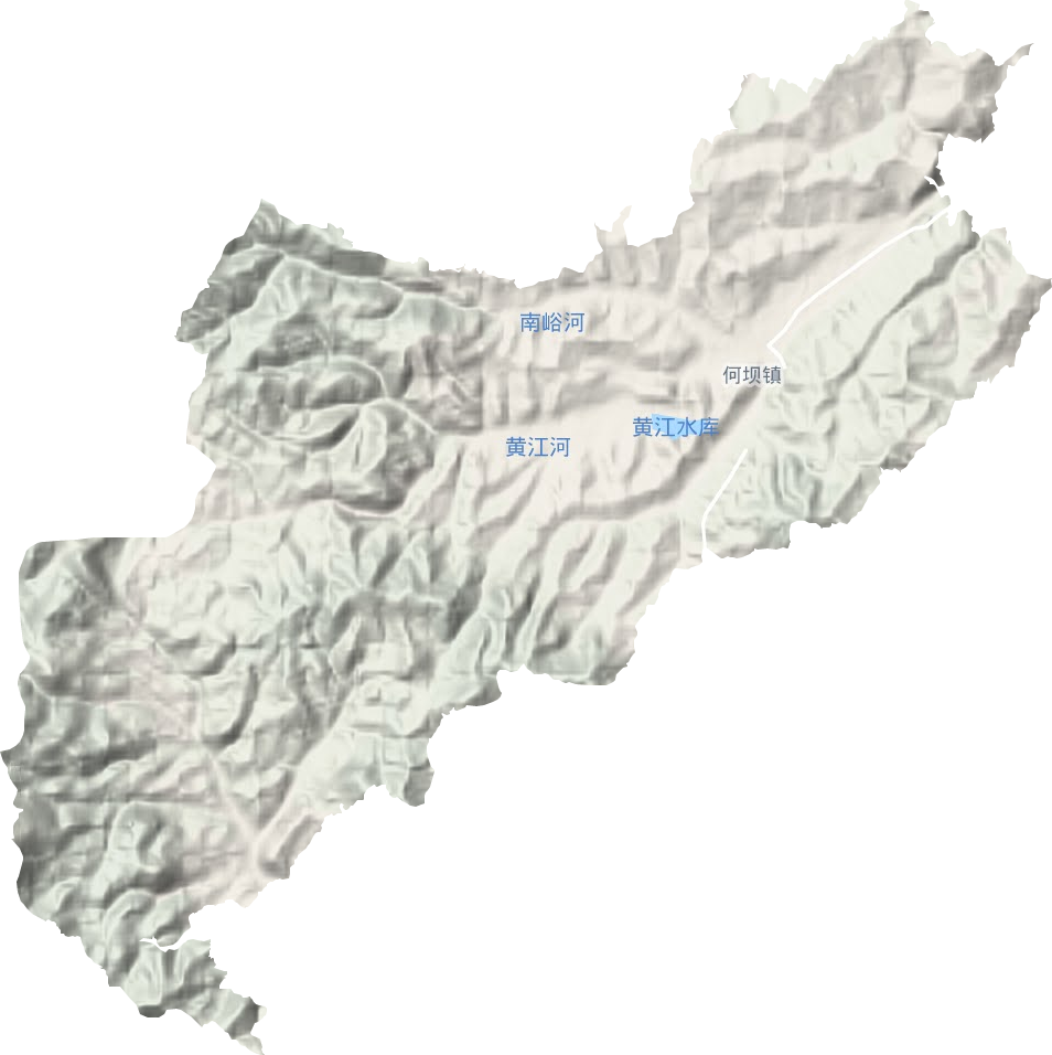 何壩鎮地形圖