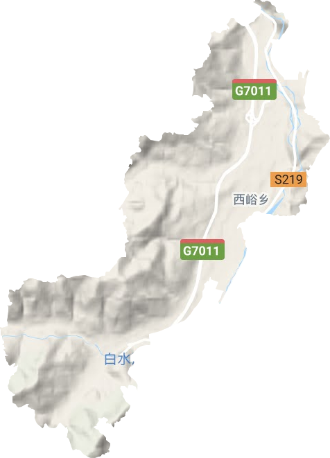 西峪鄉(xiāng)地形圖