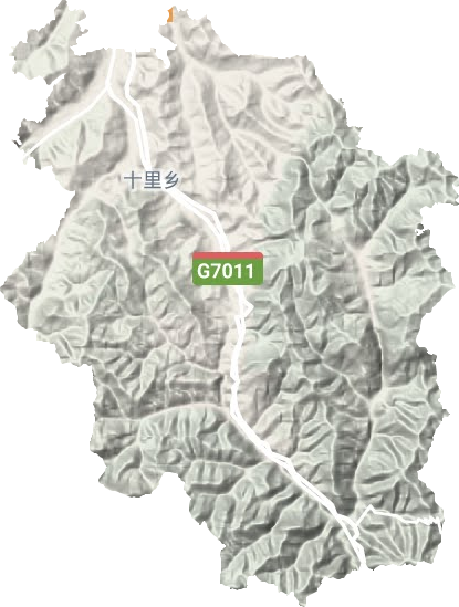 十里鄉地形圖