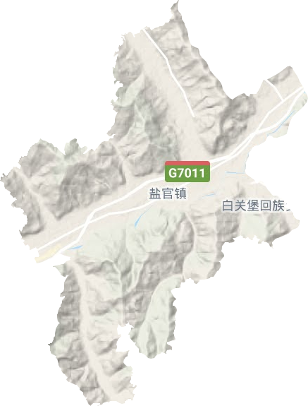鹽官鎮(zhèn)地形圖