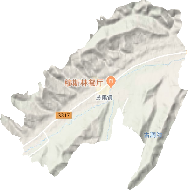 蘇集鎮地形圖
