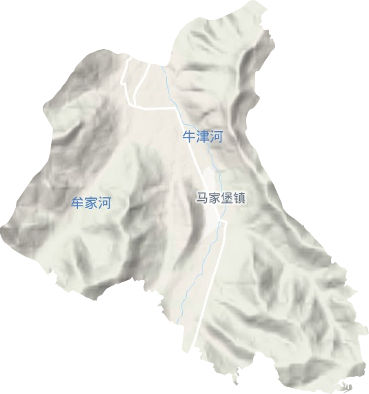 馬家堡鎮(zhèn)地形圖