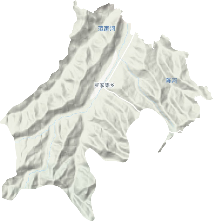 羅家集鄉(xiāng)地形圖