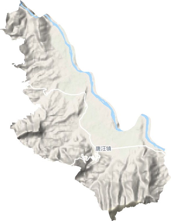 唐汪鎮地形圖