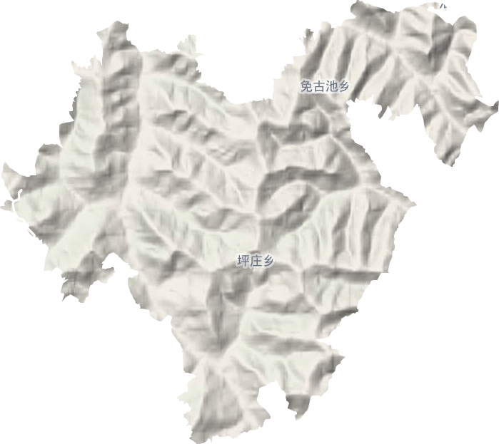 坪莊鄉地形圖
