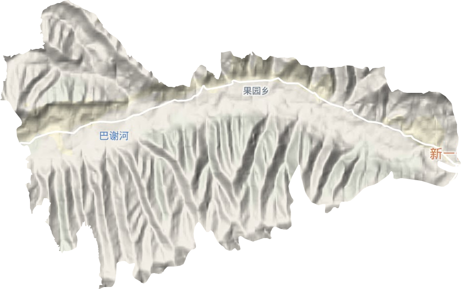 果園鄉(xiāng)地形圖