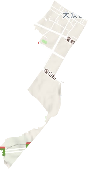 清真巷街道地形圖