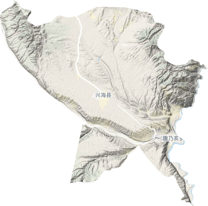 唐乃亥鄉地形圖