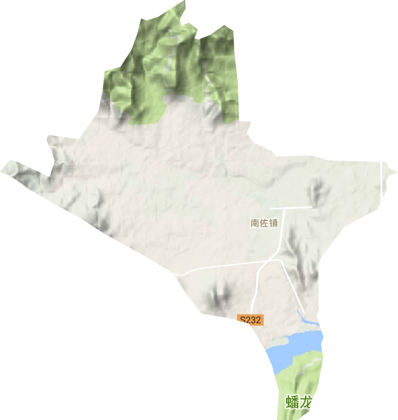 南佐鎮地形圖