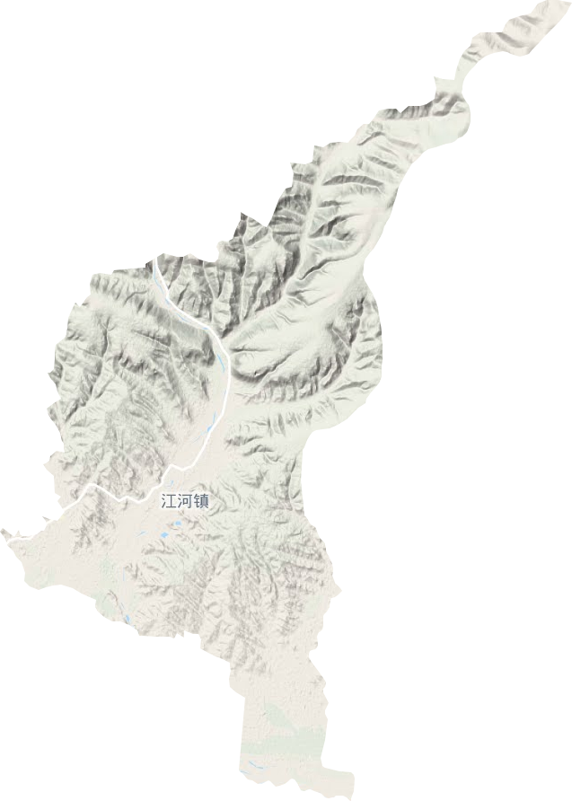 江河鎮地形圖