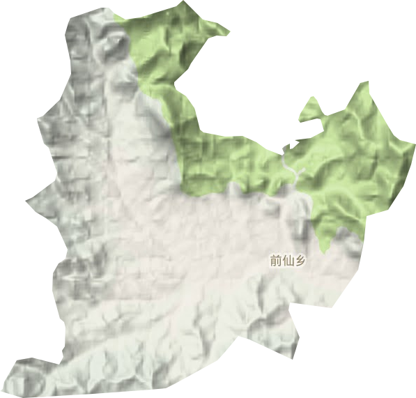 前仙鄉(xiāng)地形圖